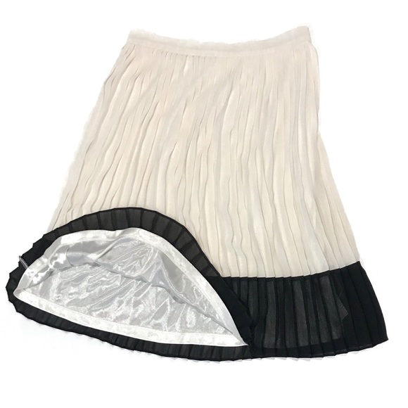 Forever 21 Pleated Colorblock Skirt Sz M - Picture 2 of 13